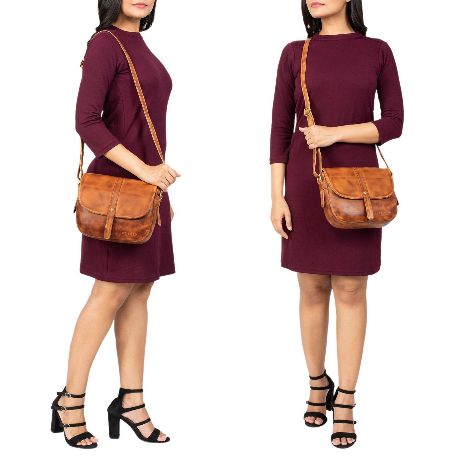 STILORD Handtasche "Kira" Umhängetasche Frauen Leder Vintage Handtasche Abe günstig online kaufen