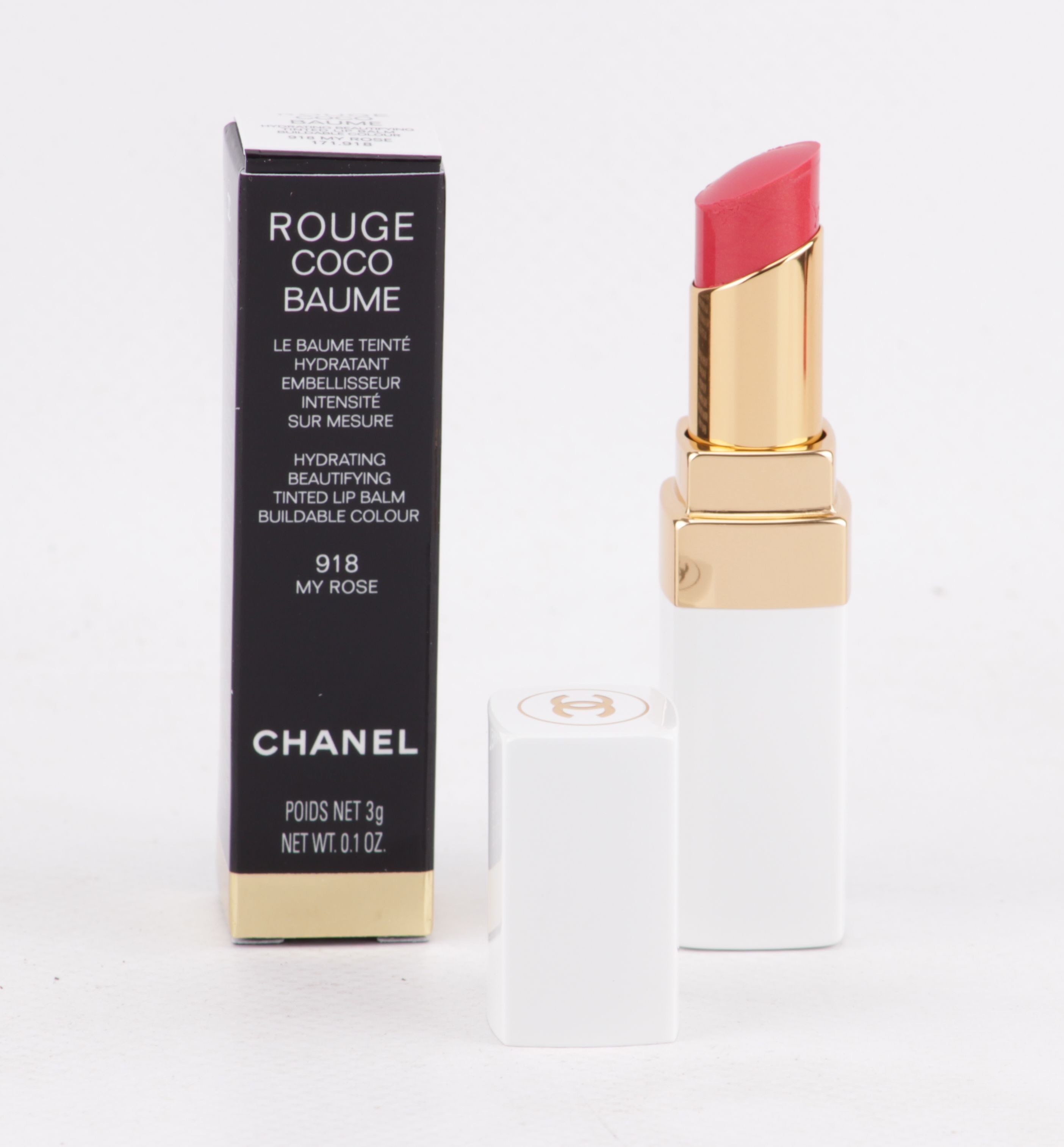 CHANEL Lippenstift Rouge Coco Baume - Hydrating Beautifying Tinted Lip Balm 3g - 918 My R