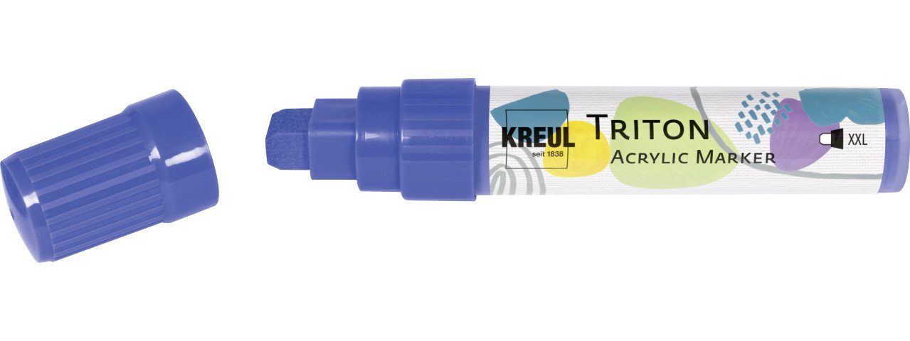 Kreul Flachpinsel ultramarinblau Marker Triton Kreul Paint Acrylic