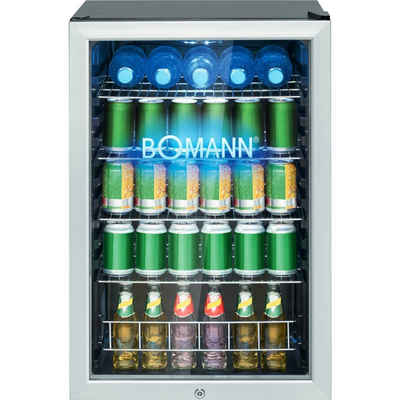 BOMANN Getränkekühlschrank KSG 7285, 84.5 cm hoch, 54 cm breit, abschließbar, LED, 115 Liter, 4 Chromablagen
