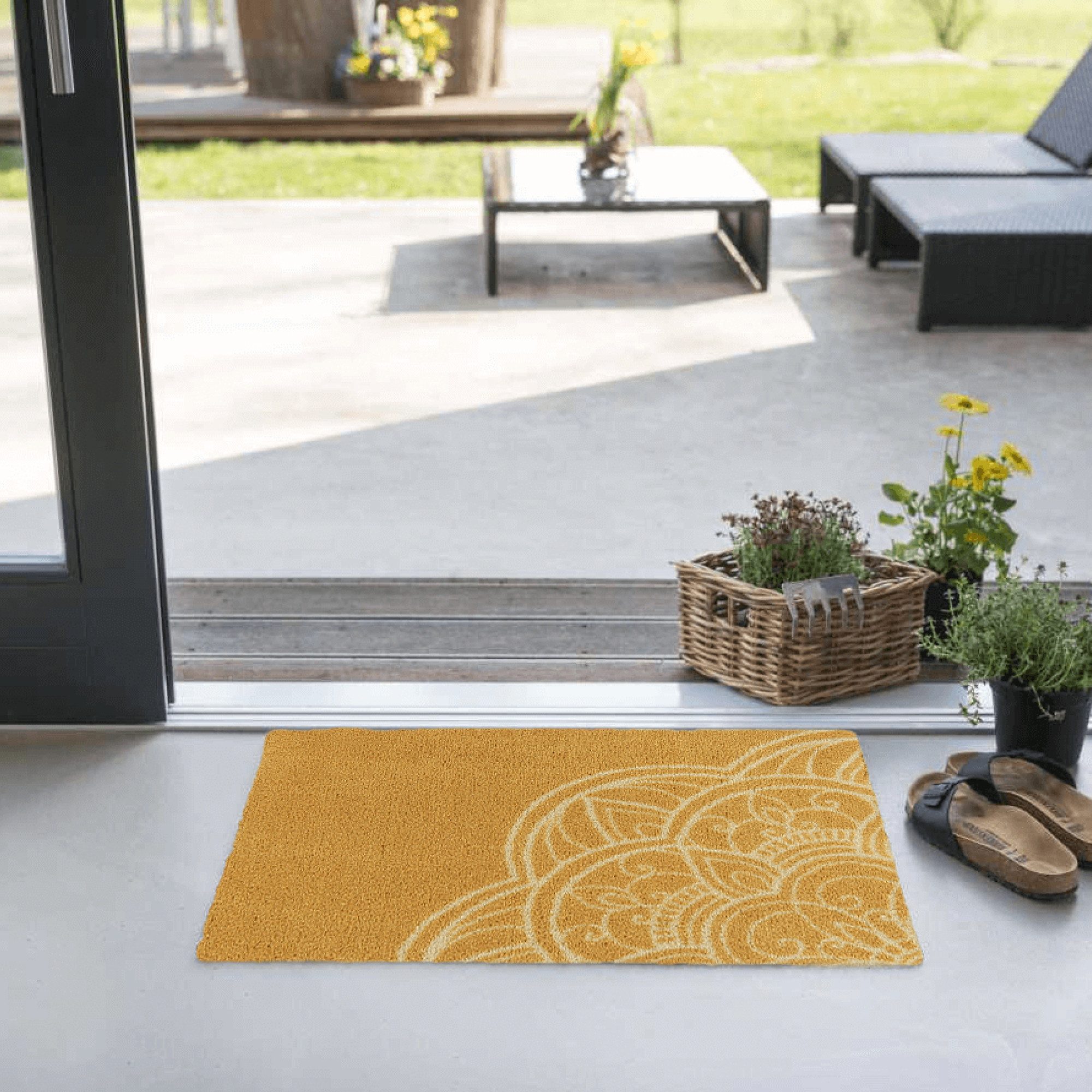 akzente Fußmatte Feel Mandala Harmony, Rechteckig, Höhe: 6 mm, 50x70 cm, Po günstig online kaufen