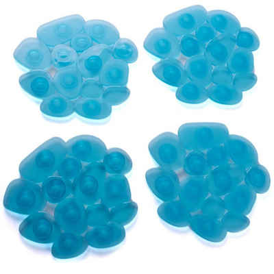 MSV Wanneneinlage KIESELSTEIN, B: 13 cm, L: 12.2 cm, Packung, 4-tlg., Anti-Rutsch-Pads für Dusche und Badewanne, 4-er Set, PVC, attraktive Kieselstein-Optik, 12,2 x 13 cm, in vielen bunten Farben erhältlich