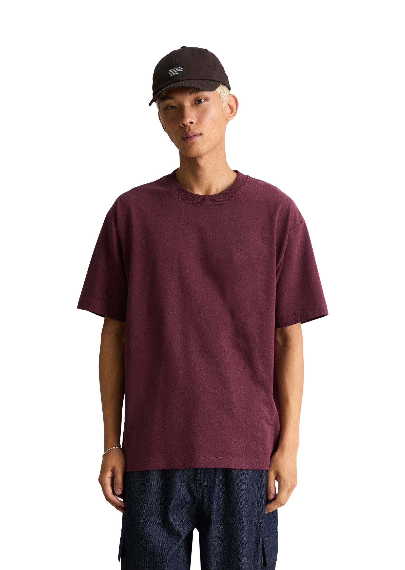 Marc O'Polo DENIM T-Shirt aus schwerem Bio-Baumwoll-Jersey