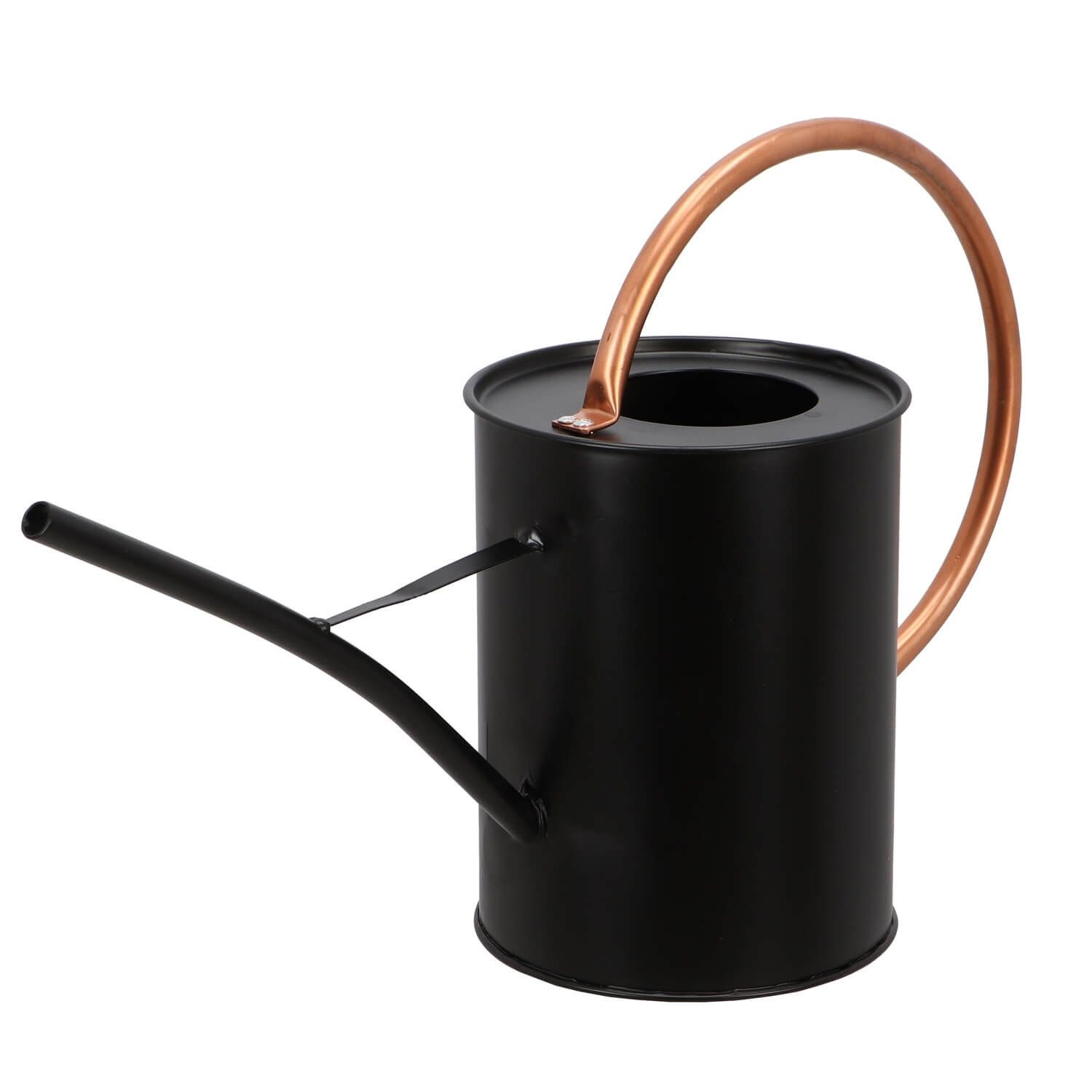 Gießkanne Elegante Gießkanne in Schwarz/Kupfer – Praktisch und Stilvoll 1,6L