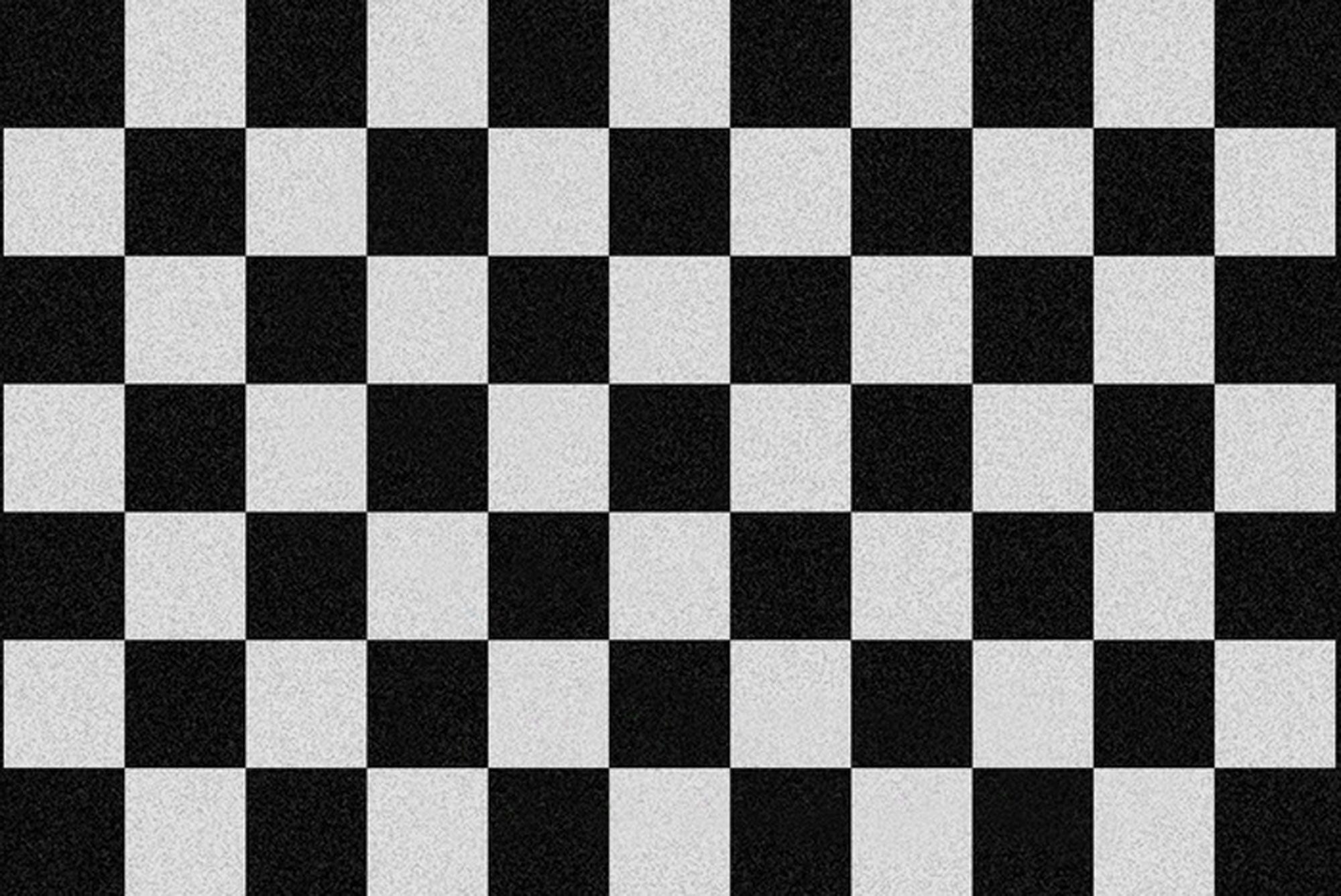 Fußmatte Fußmatte - Checkered schwarz/weiß günstig online kaufen