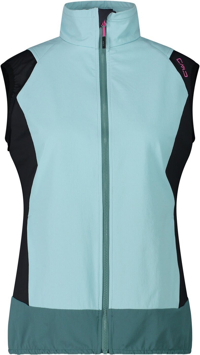 Funktionsjacke WOMAN JACKET HYBRID WITH DETACHABLE SLEEVES OPALE