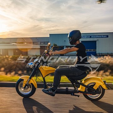 Star-Biker E-Motorroller Elektroroller Harley - E Chopper M1P Pro / 30Ah, 3kw / Motorrad, 3000,00 W, 48 km/h