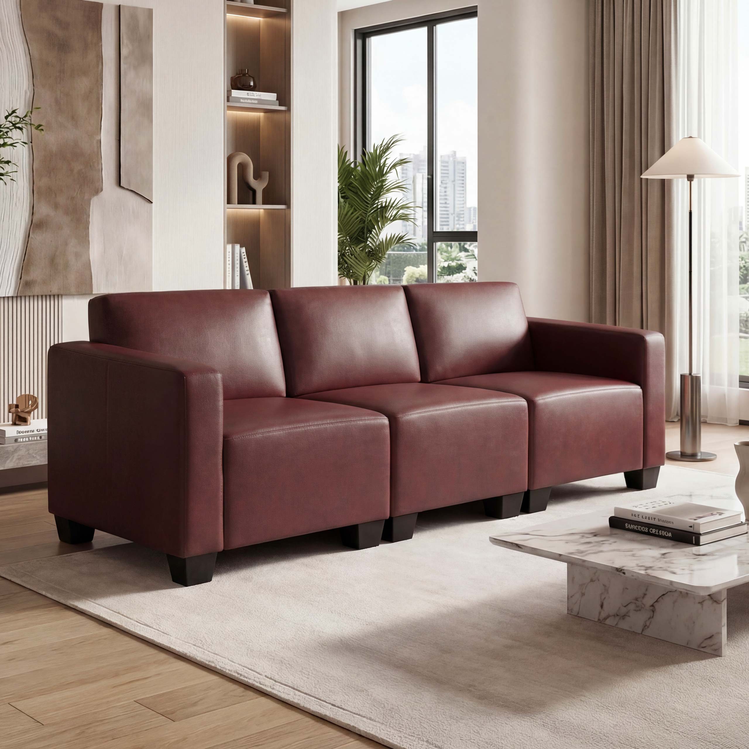 MCW Sofa Moncalieri-3, Set, moderner Lounge-Stil, hochwertige Verarbeitung, bequeme Polsterung