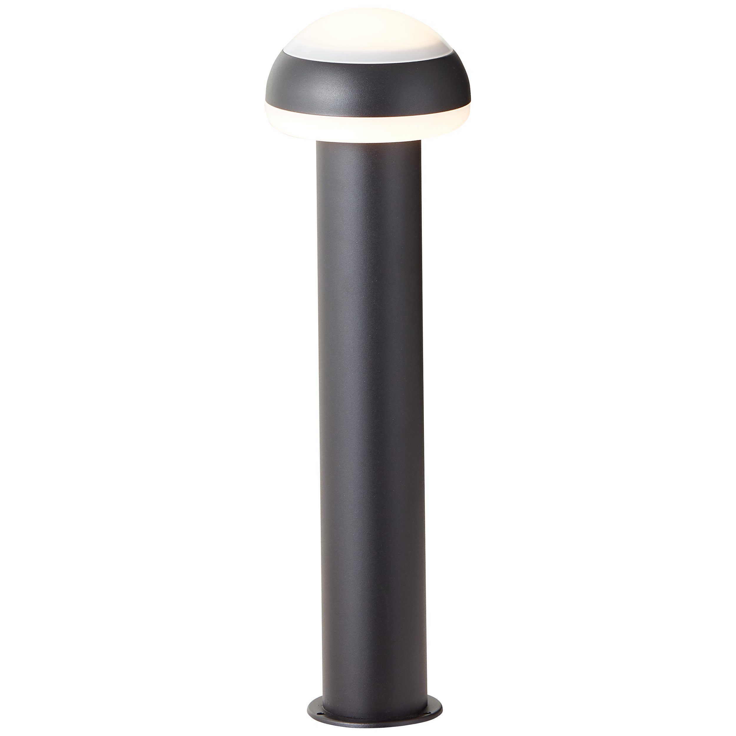 moderner Außen-Stehlampe Außensockelleuchte Hingucker Ilton Ilton, MODERNES Brilliant Außenbereich für DESIGN 50cm LED Edelstahl/Kunststoff, Deinen Ein schwarz, sand -