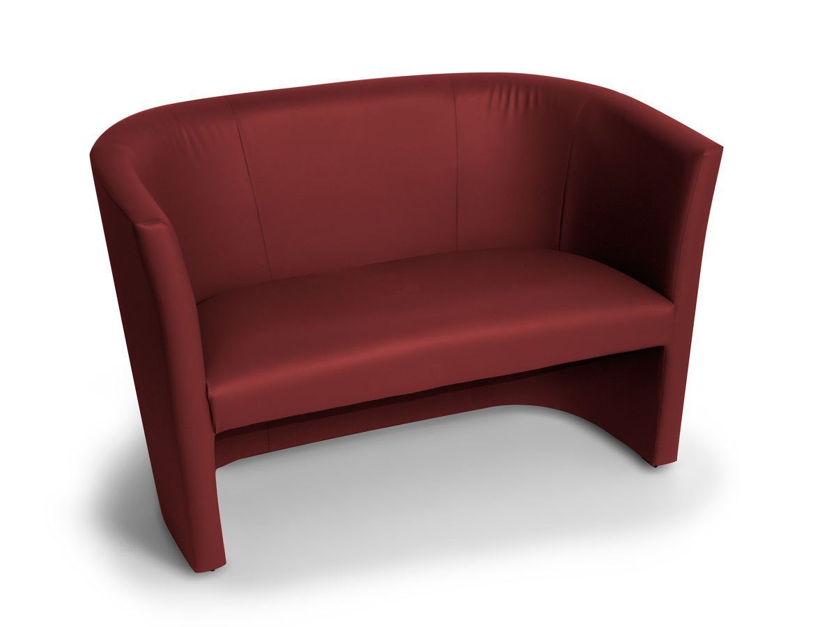 Moebel-Eins Sofa bordeaux rot