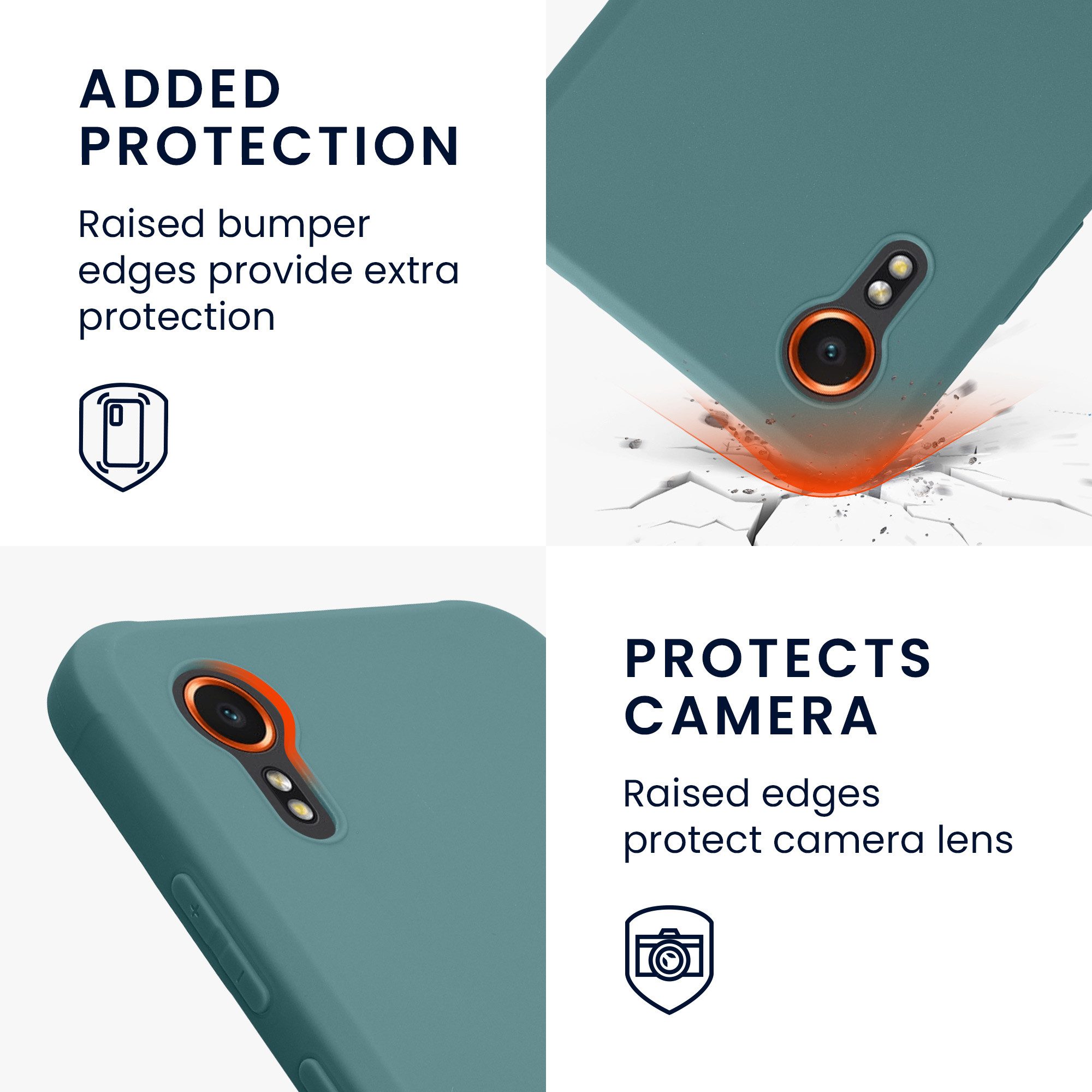 kwmobile Handyhülle Hülle für Samsung Galaxy Xcover7, Hülle Silikon - Soft Handyhülle - Handy Case Cover