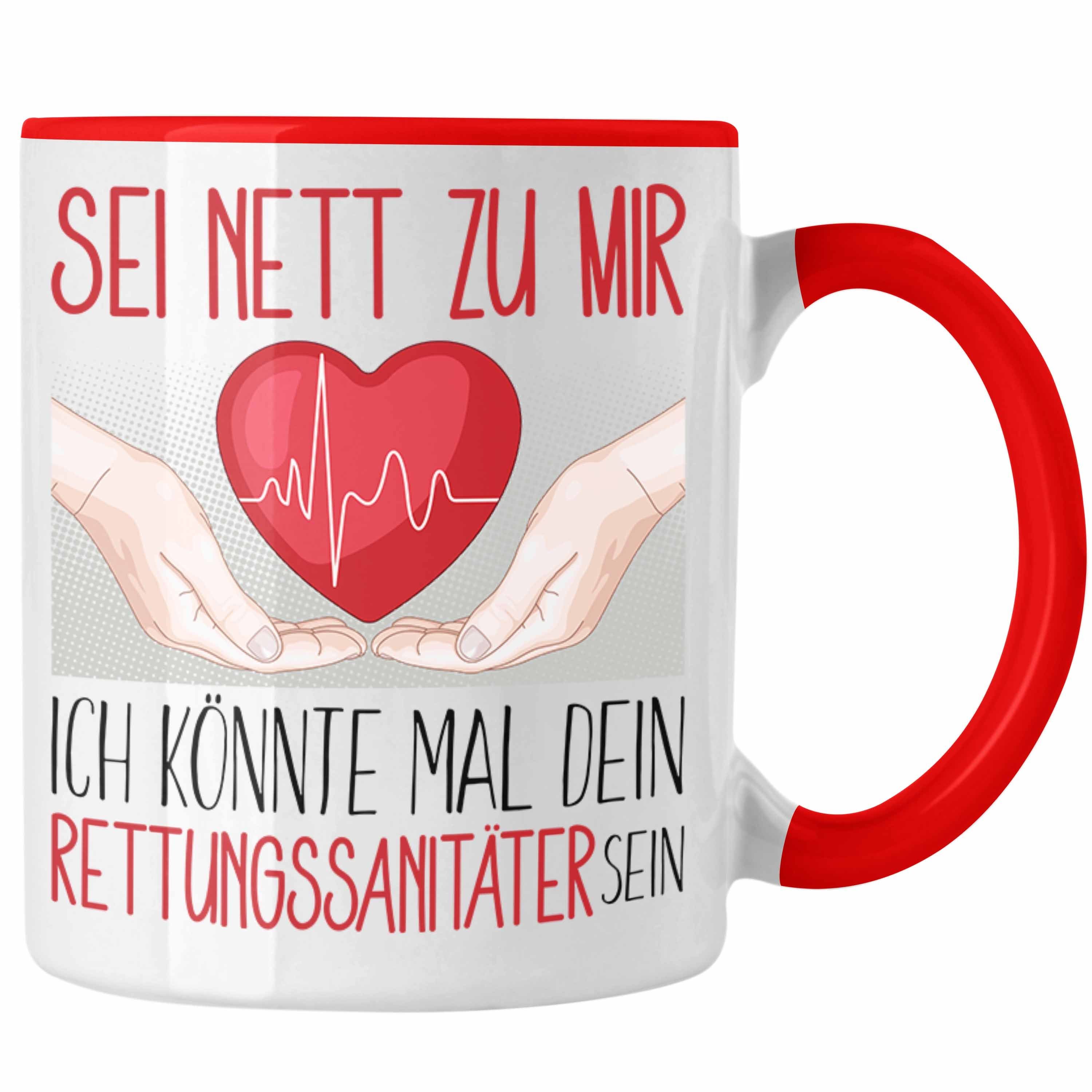 Ausbildung Studium Tasse Rettungsdienst Rot Geschenk Tasse Ges Rettungssanitäter Trendation