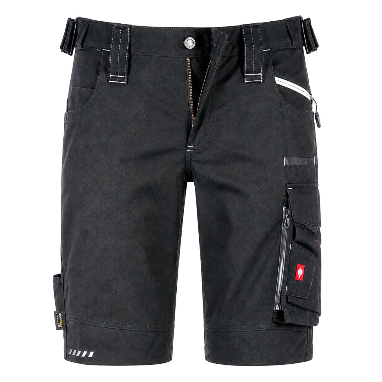 Engelbert Strauss Shorts Damen Arbeitsshorts e.s. motion 2020 Schwarz – Workwear-Short Flexbelt-Bund