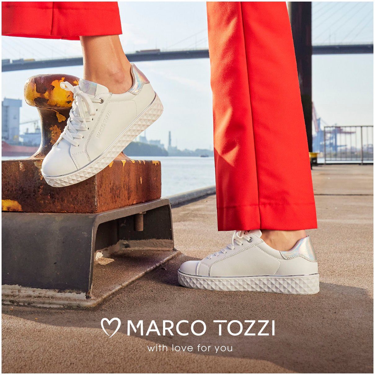 MARCO TOZZI Plateausneaker mit tollen Metallic-Details, günstig online kaufen
