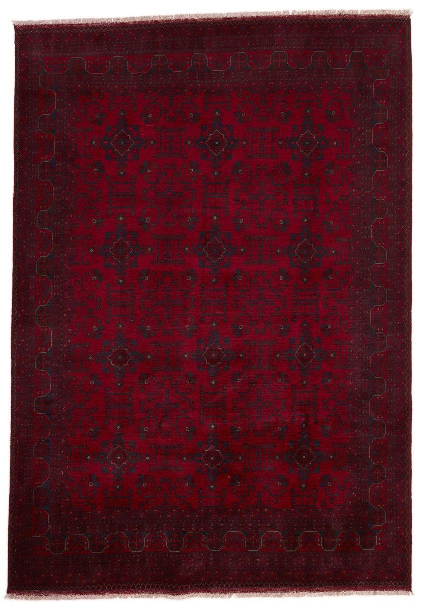 Orientteppich Afghan Mauri 206x294 Handgeknüpfter Orientteppich, Nain Trading, rechteckig, Höhe: 6 mm | Kurzflor-Teppiche