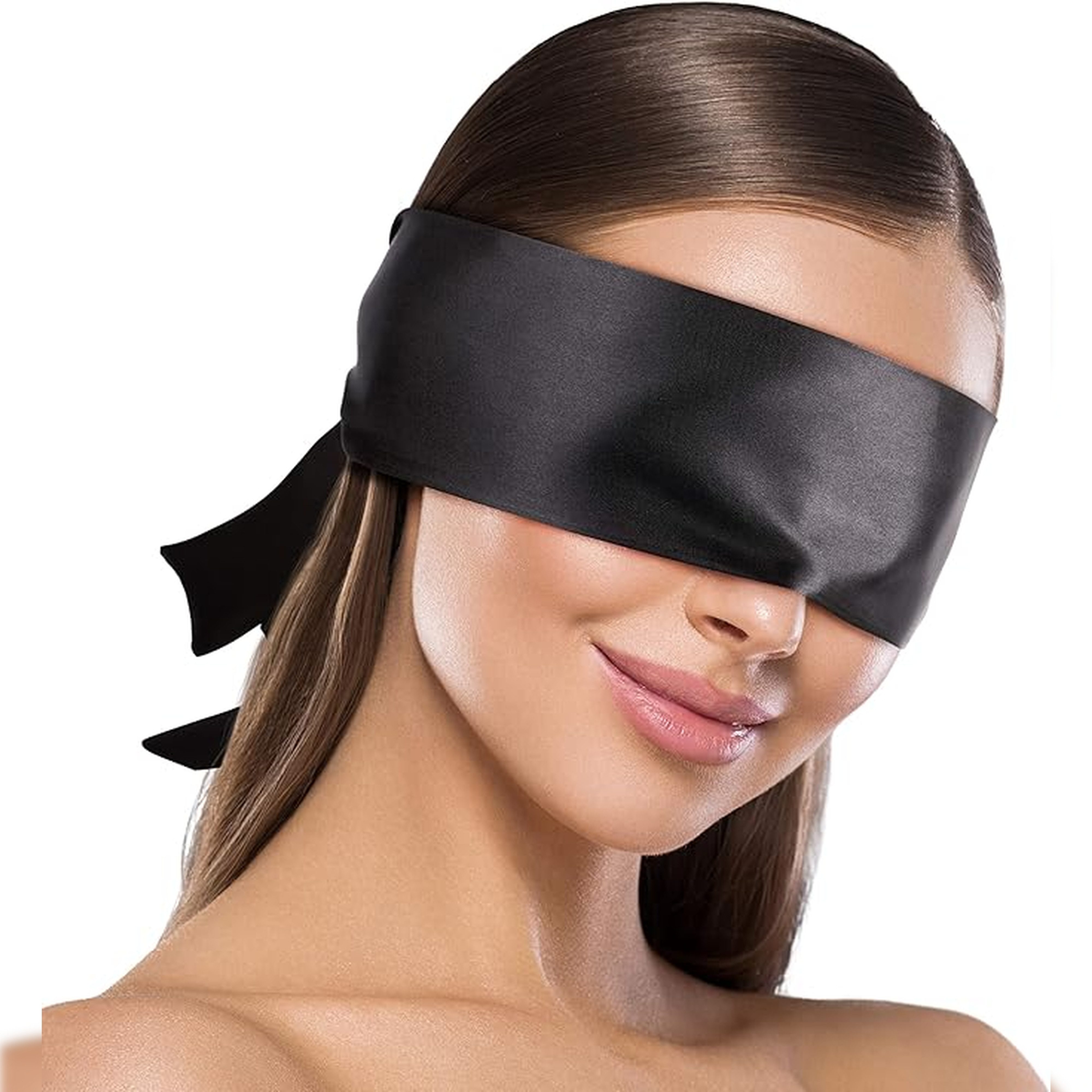 Liebesfreunde Augenbinde Edle Satin Augenbinde - Augenmaske für Frauen & Männer, 1-tlg., blickdicht