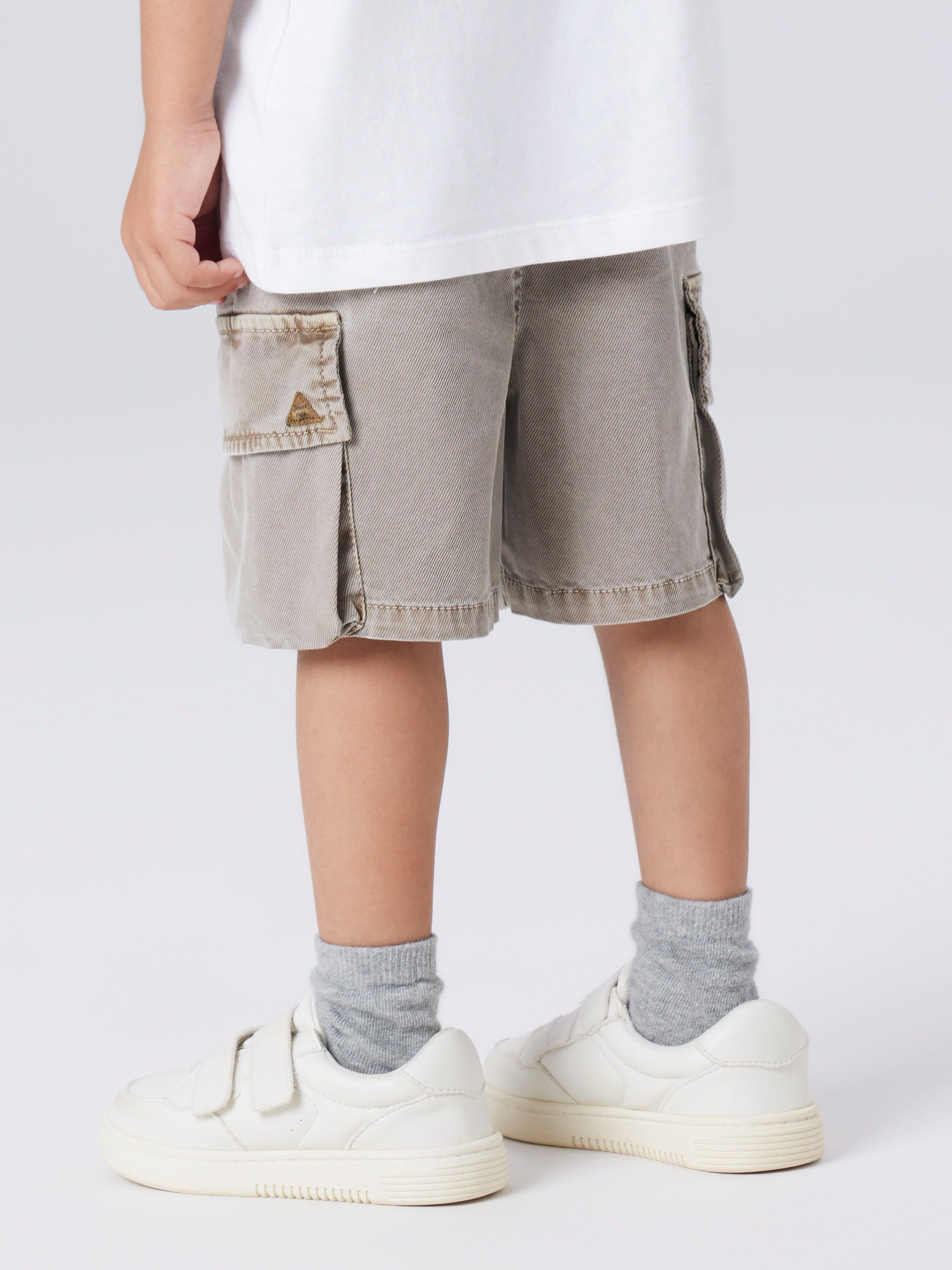 Name It Shorts NMMBEN B CARGO MK SHORTS 7805-PO NOOS aus Lyocell, Polyester, Viskose und Elasthan, Baggy Fit