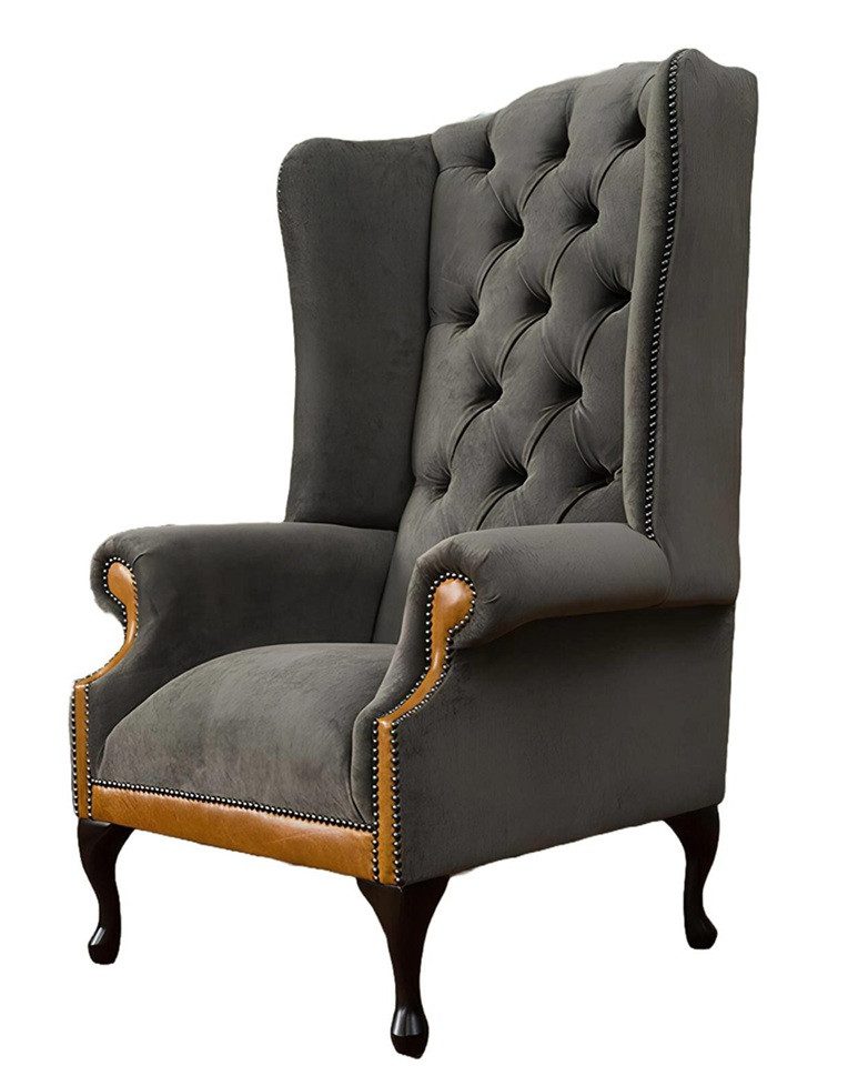Xlmoebel Кресла Neuer luxuriöser Samtsessel Chesterfield Sofa Polstermöbel Design (Sessel), Hergestellt in Europa