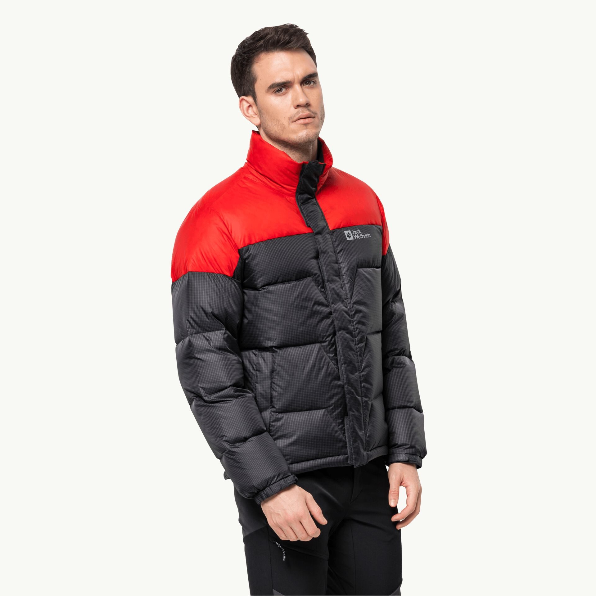 Jack Wolfskin Winterjacke Winter-Daunenjacke DNA Tundra XT (sehr warm, winddicht) rot Herren
