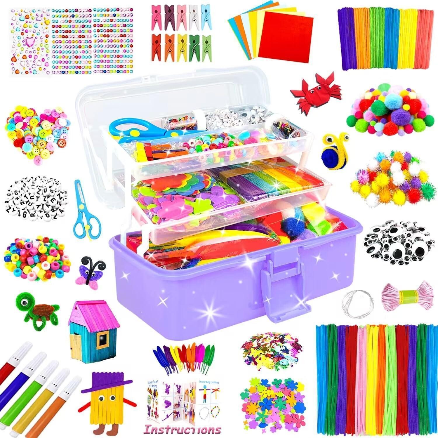 LuxusKollektion Kreativset Bastelset Kinder 3000 Teile Lila