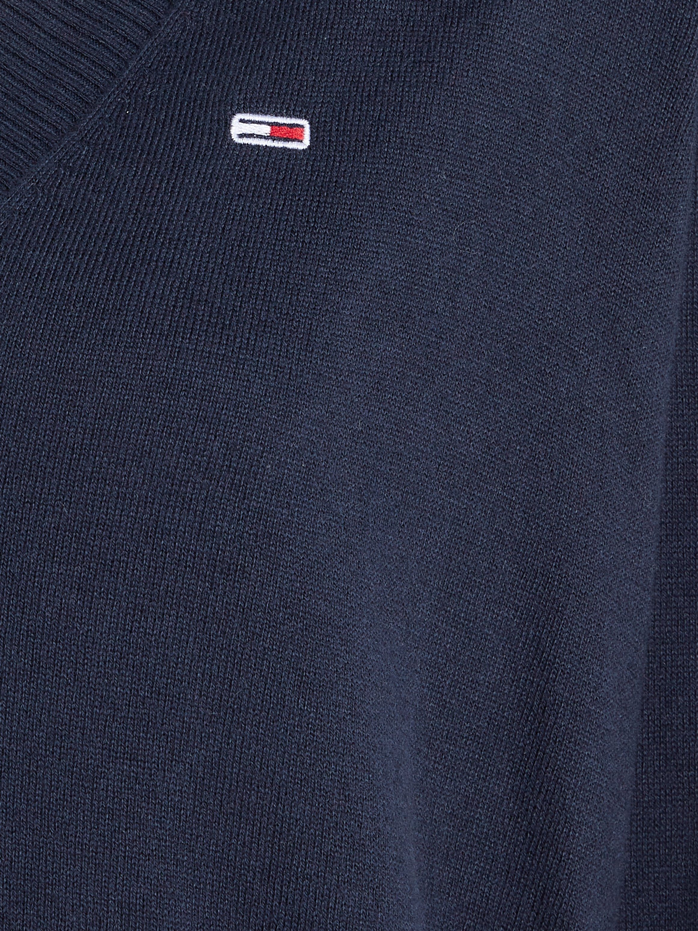 Twilight Navy SWEATER VNECK Jeans ESSENTIAL TJW Jeans V-Ausschnitt-Pullover Tommy Markenlabel Tommy mit
