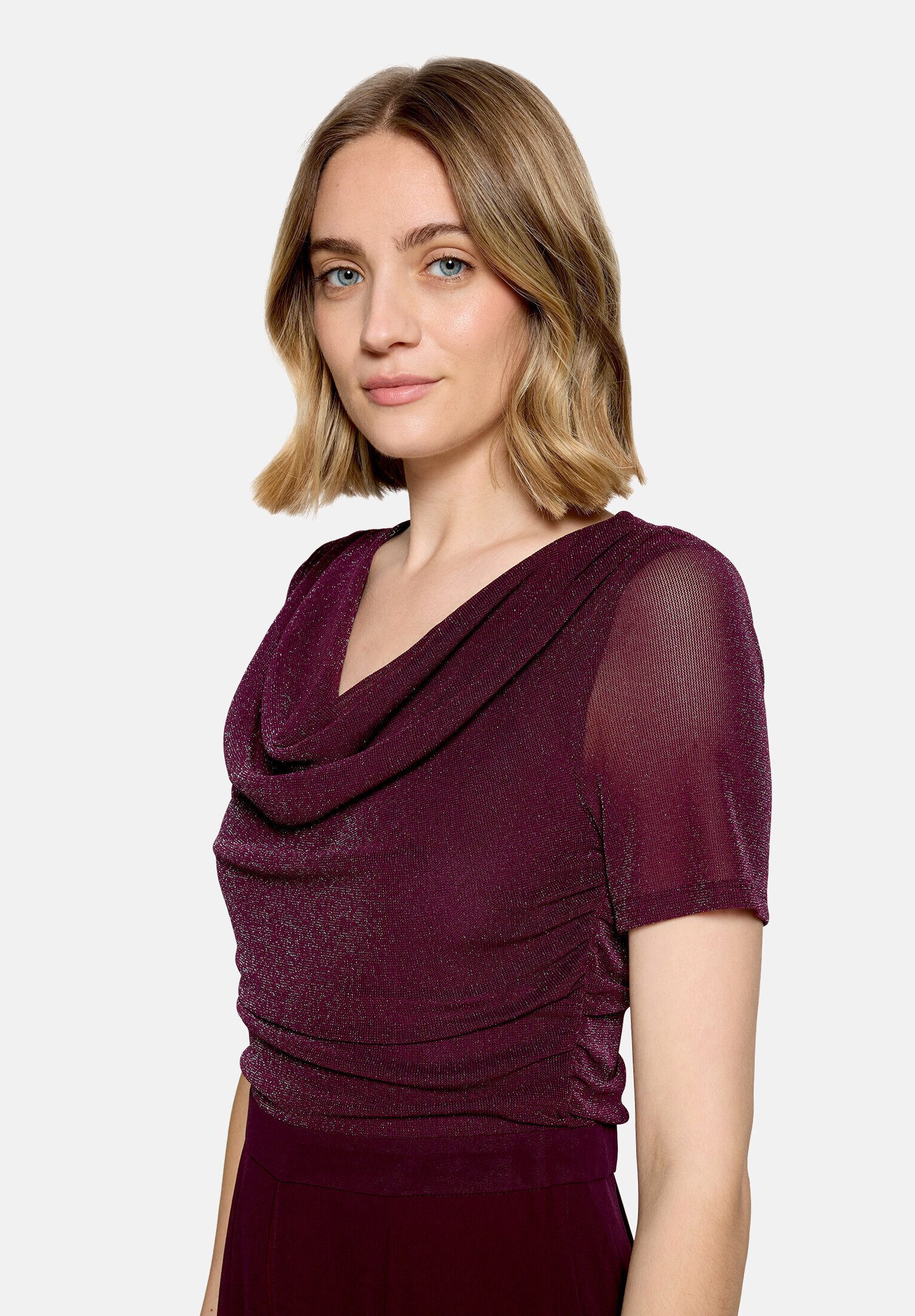 Vera Mont Overall Damen mit Wasserfallausschnitt (1-tlg)