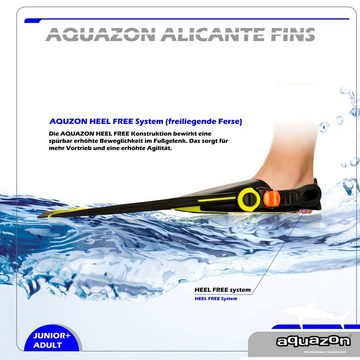 AQUAZON Flosse ALICANTE Schwimmflossen, Schnorchelflossen, Taucherflossen