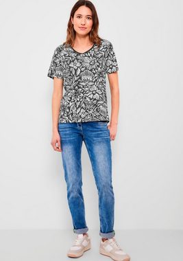 Cecil T-Shirt mit sommerlichem Alloverdruck