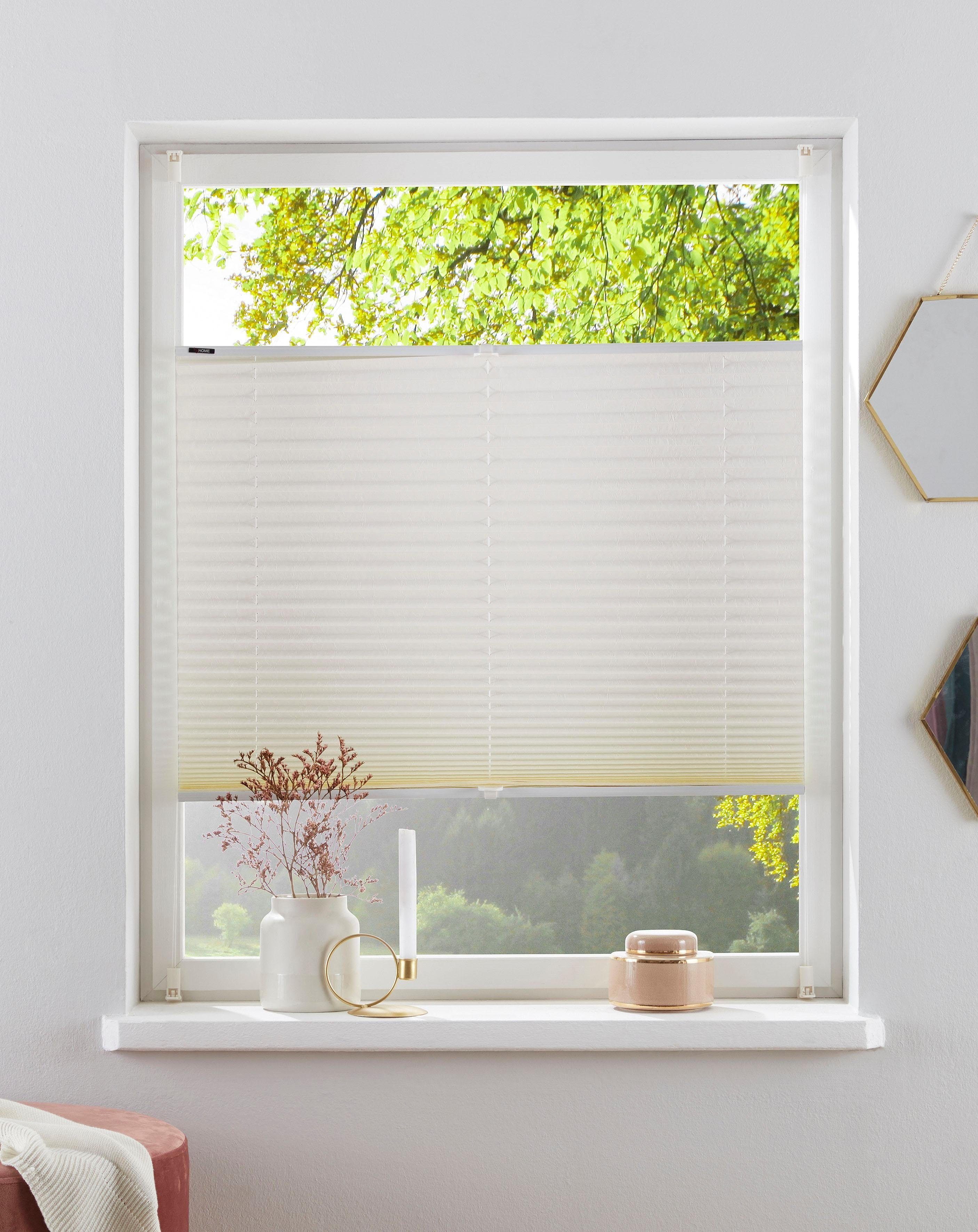 OTTO home Plissee DAHRA - in Crush-Optik, Lichtschutz, ohne Bohren, verspannt, Klemmfix, Fixmaß, Bestseller mit Klemmträger, Sonnenschutz, für Fenster & Tür
