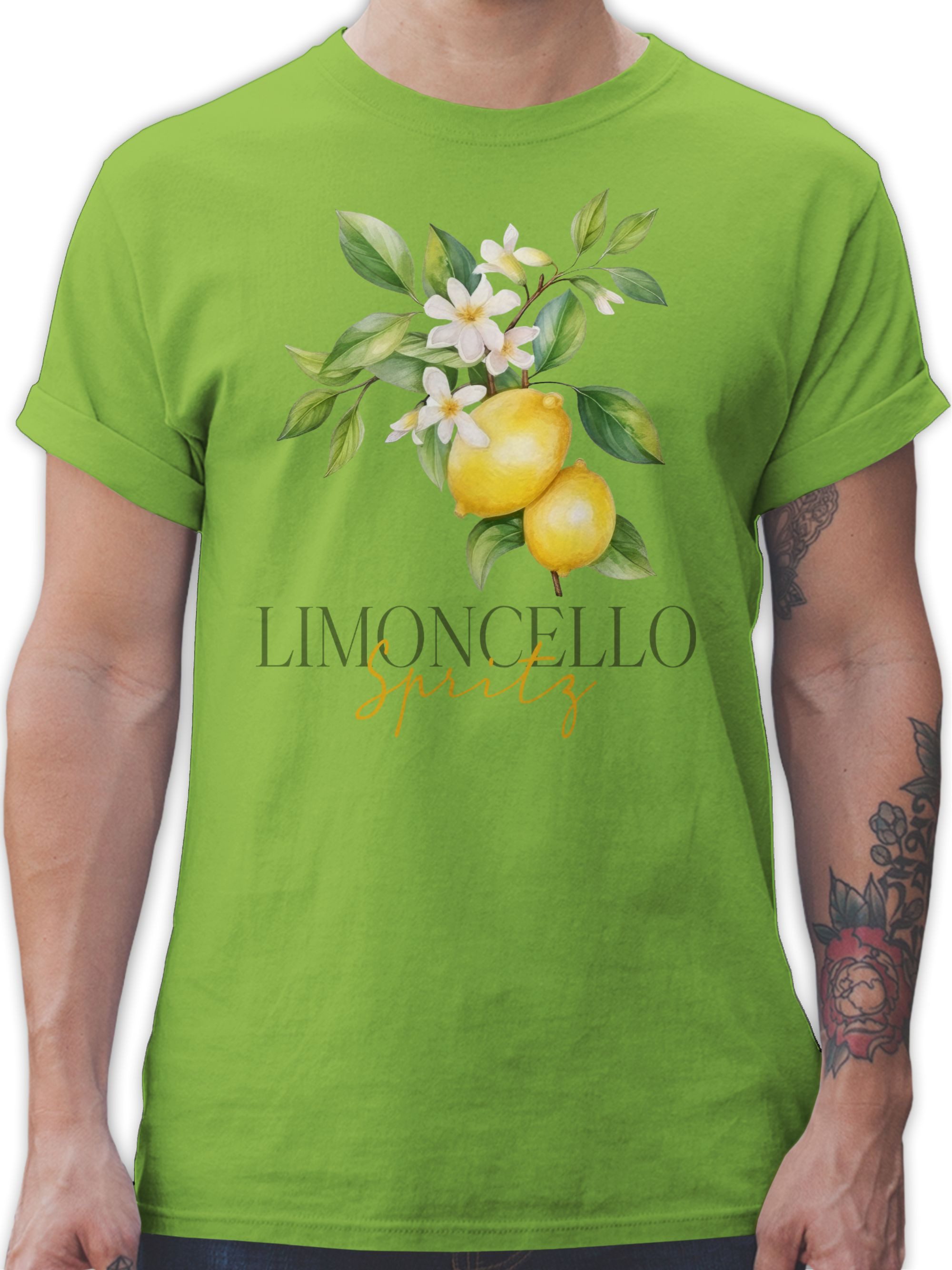 Shirtracer T-Shirt Limoncello Spritz, Italien-Fans, Italienischer Likör, Zitronenlikör Party & Alkohol Herren