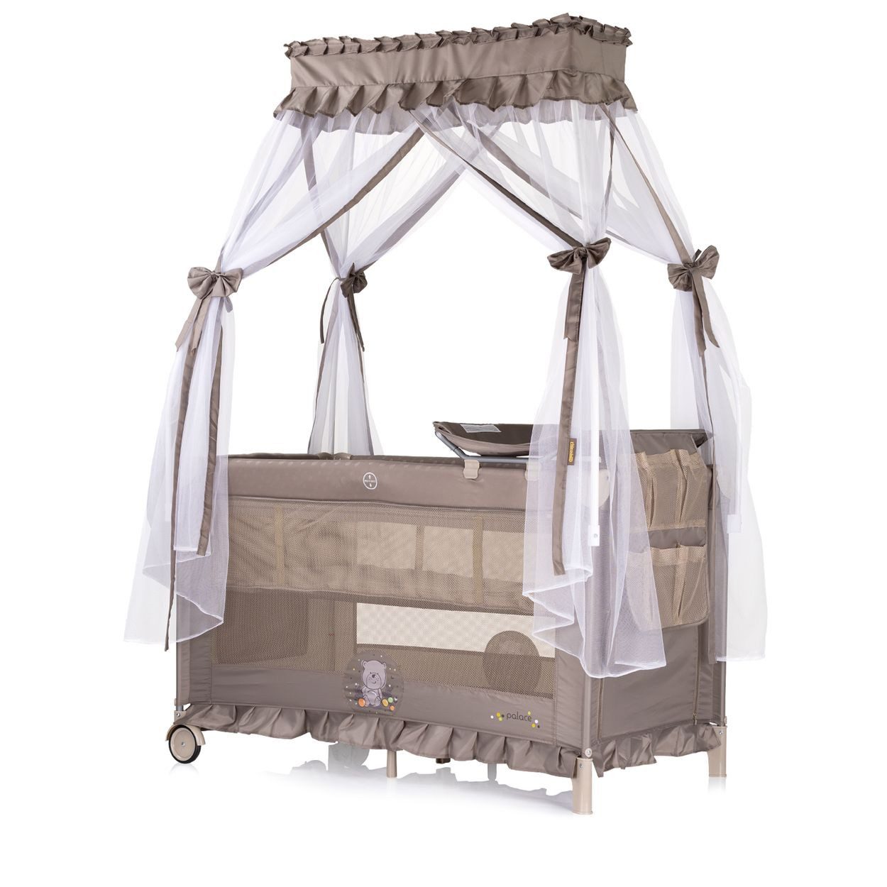 Chipolino Baby-Reisebett Reisebett Palace, Baldachin, Moskitonetz günstig online kaufen