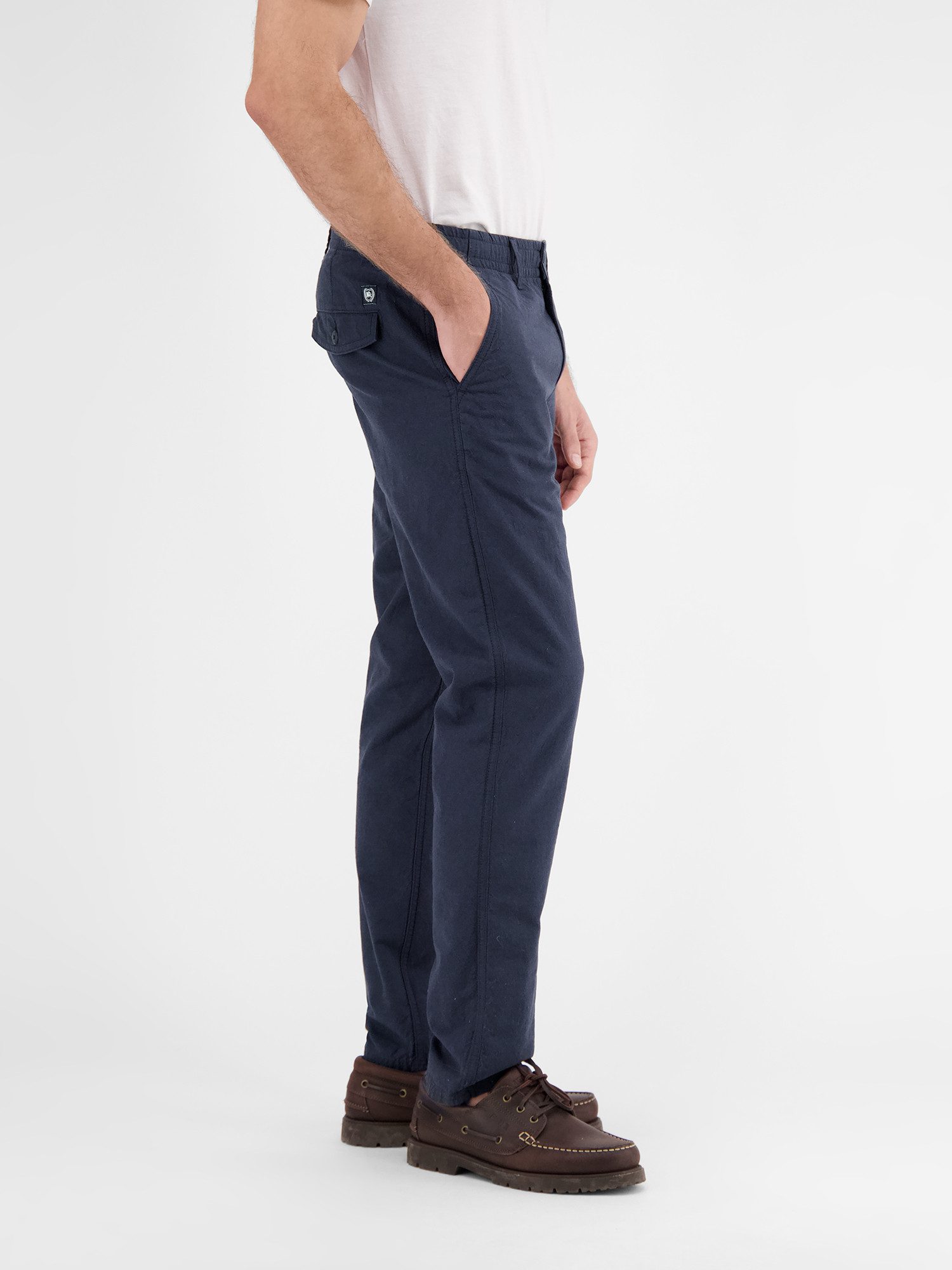 LERROS Chinohose Sommerliche Chino mit Leinenanteil, RELAX FIT