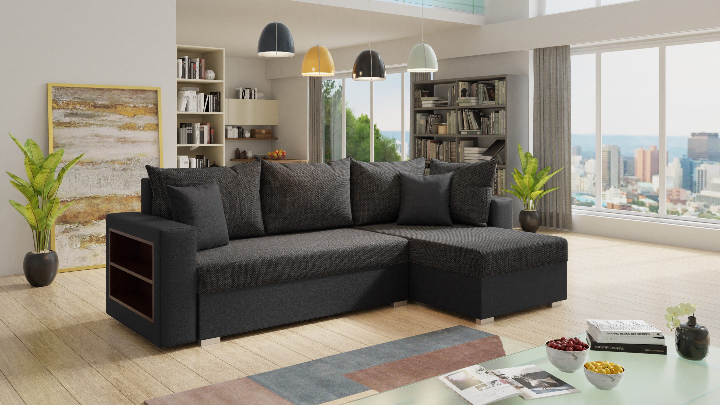 Sofnet Ecksofa Lord, mit Schlaffunktion und Bettkasten, L-Form Couch, Schla günstig online kaufen