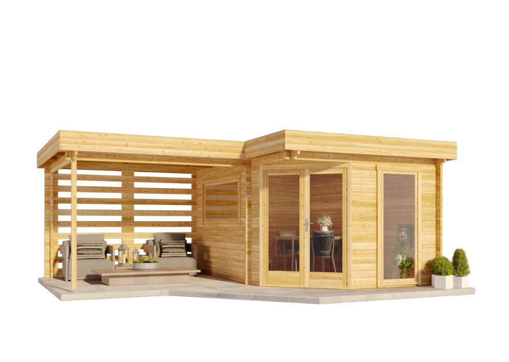 Alpholz Gartenhaus Holz 5-Eck Pepe Optima, günstig online kaufen