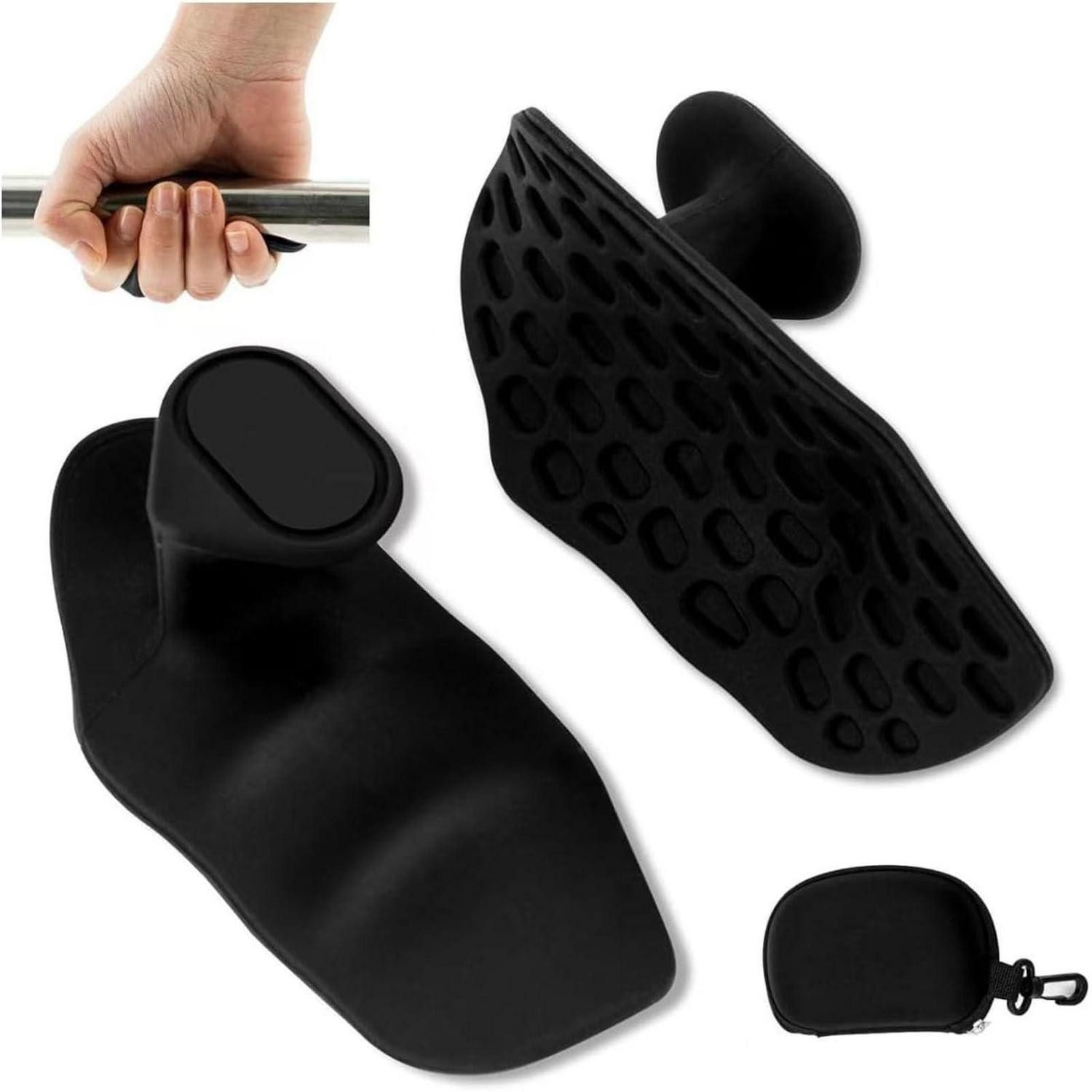 LuxusKollektion Trainingshandschuhe Gym Grips Anti Rutsch Schwarz (1-St)