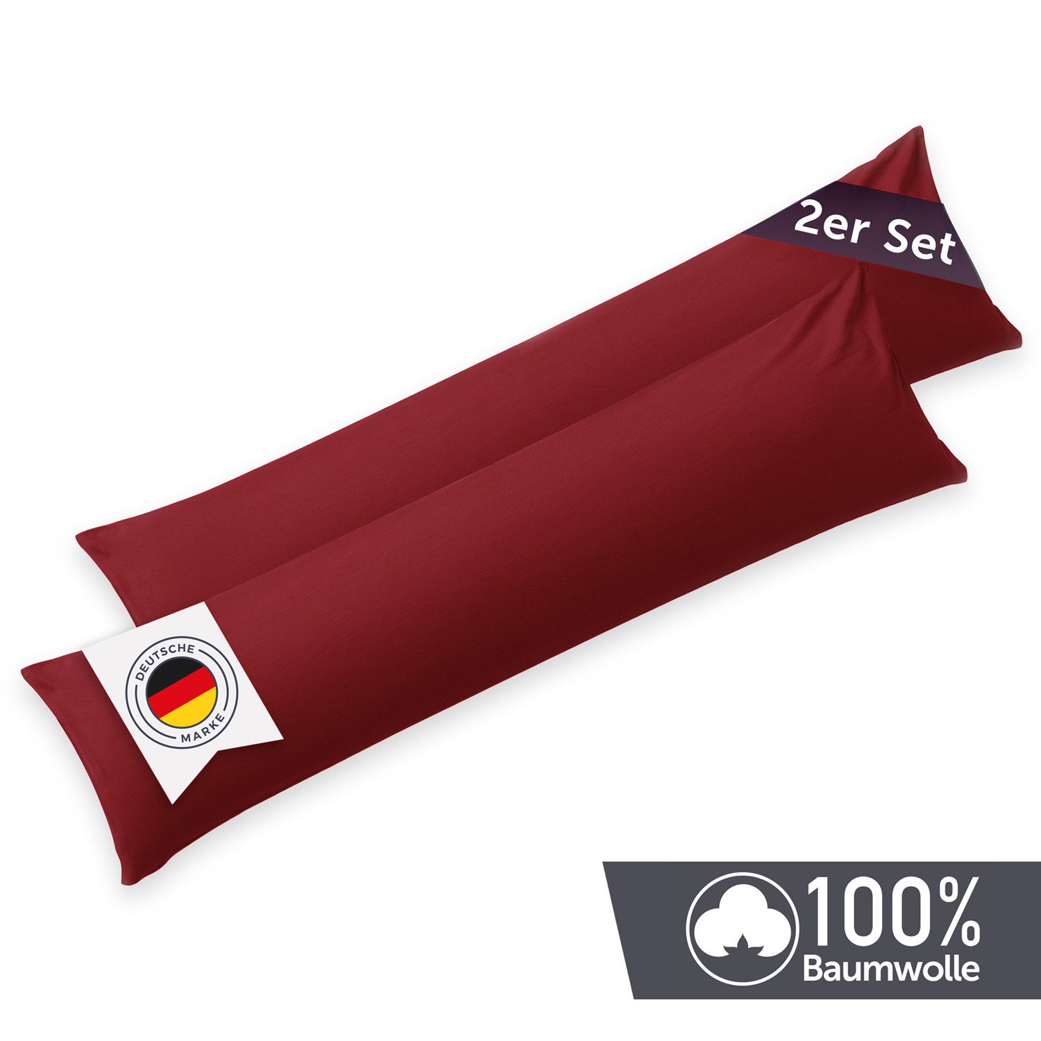 Blumtal Kissenbezüge aus gebürstetem Mikrofaser-Gewebe - Oeko-TEX zert. Kissenbezüge, (2 Stück), mit Reißverschluss oder Verschlusslasche