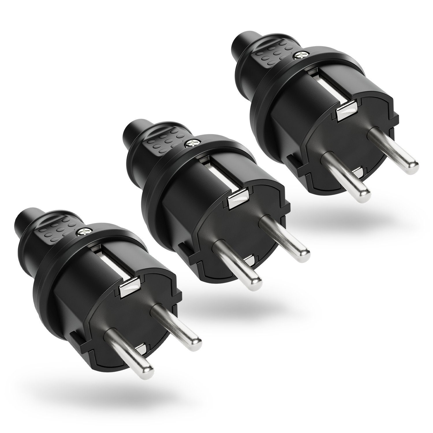 greate. Schuko-Stecker 3x Schutzkontakt Затыкать - IP44 Schutzkontaktstecker Schuko Затыкать, (1-St)