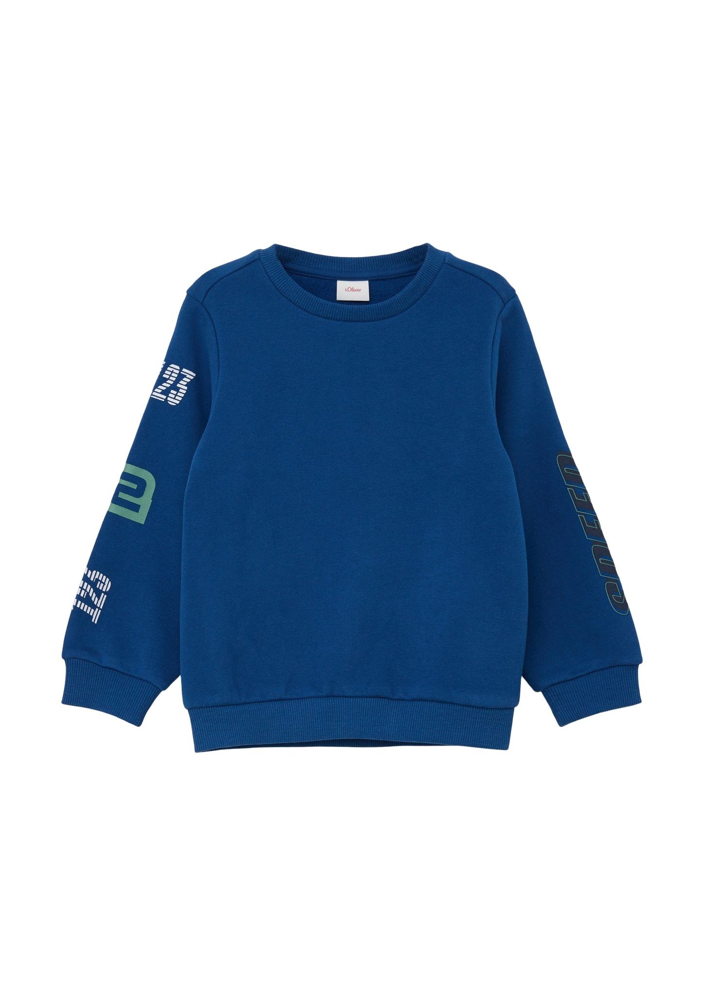 auf mit Sweatshirt s.Oliver großem Rücken blue Motiv dem Junior