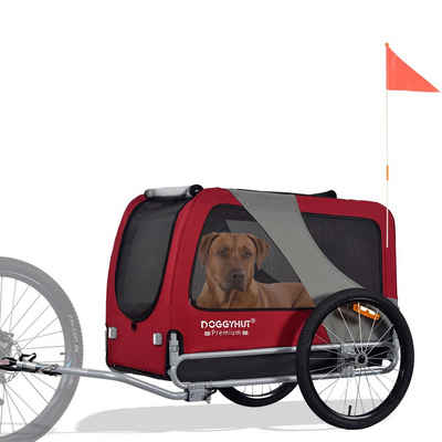 TIGGO Fahrradhundeanhänger DOGGYHUT® Hundefahrradanhänger Hundeanhänger Fahrradanhänger, Geeignet für große Hunde - Maximale Schulterhöhe des Hundes: 60 cm