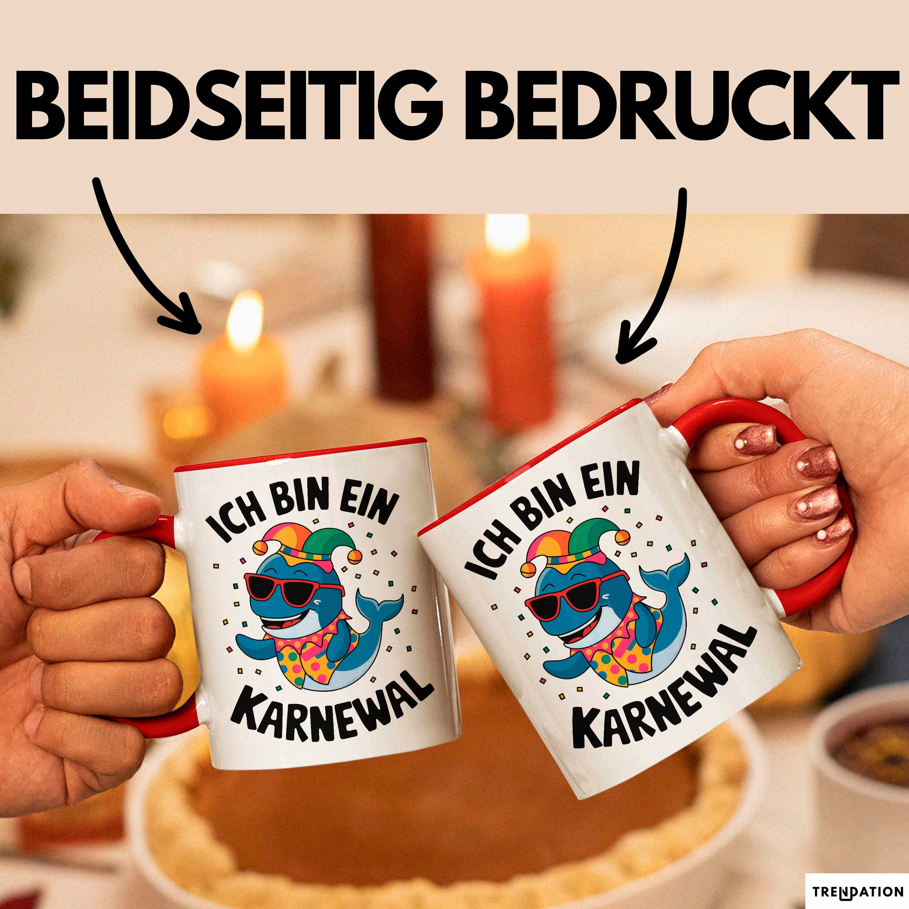 Trendation Tasse Kölner Karneval Tasse Geschenk Ich bin Karneval Fan