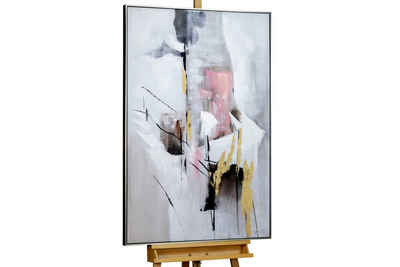KUNSTLOFT Gemälde Neue Perspektive 82.5x122.5 cm, Leinwandbild 100% HANDGEMALT Wandbild Wohnzimmer