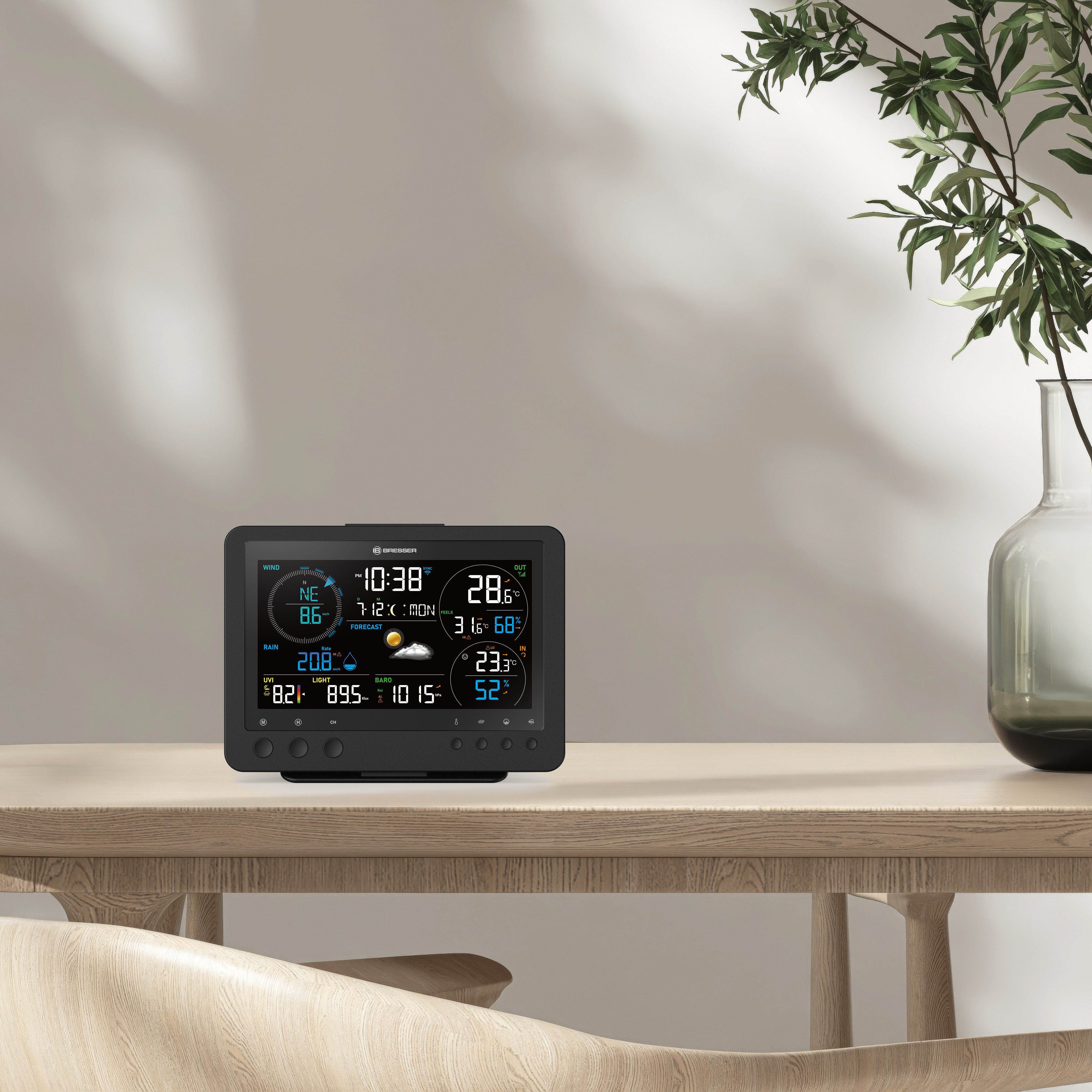BRESSER BRESSER 8-in-1-WLAN-Profi-Wetterstation Bise Wetterstation