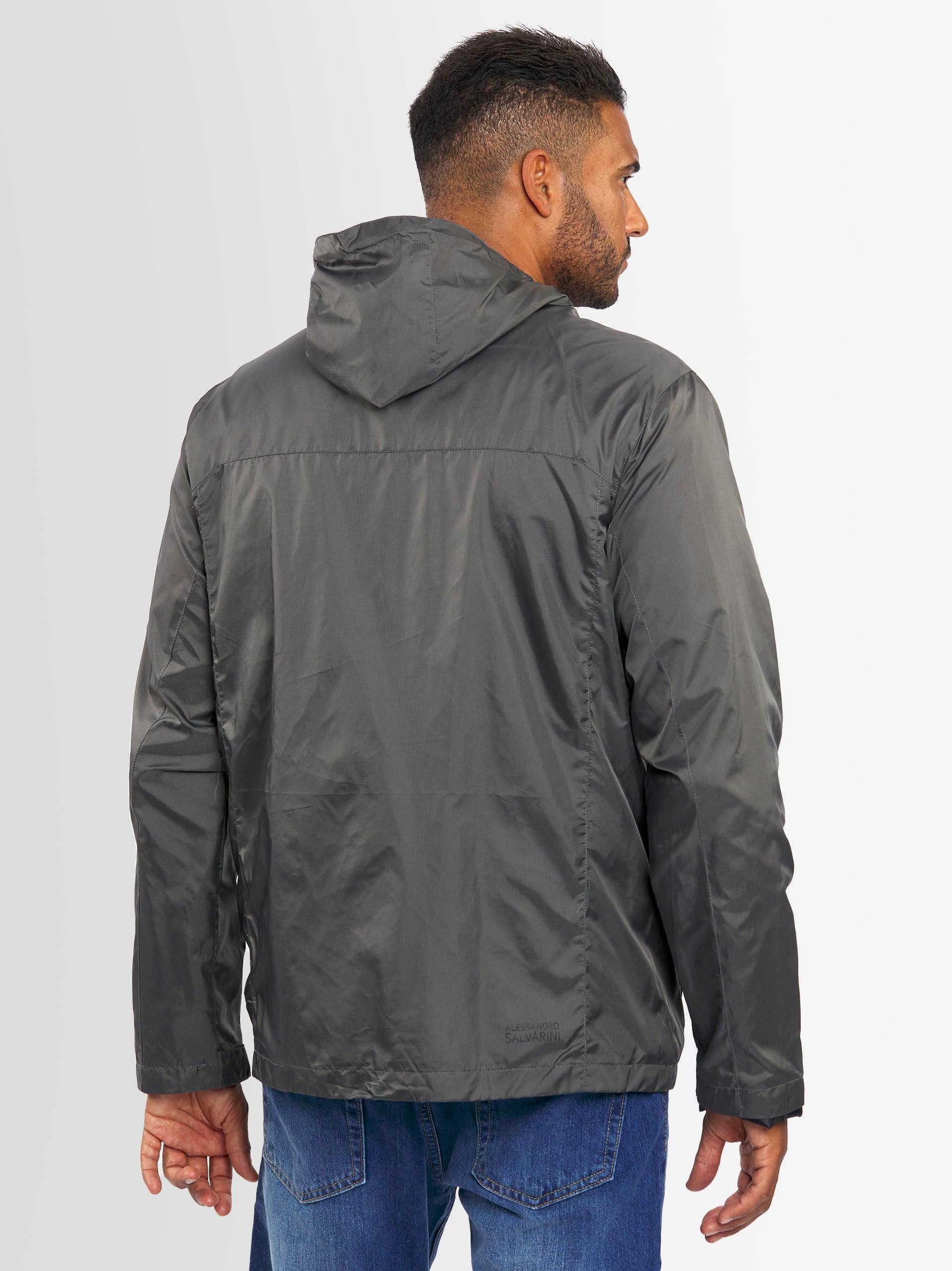 Alessandro Salvarini Regenjacke Alessandro Salvarini Herren Regenjacke AS323 mit durchgehendem Reißverschluss – Bild 4 von 5