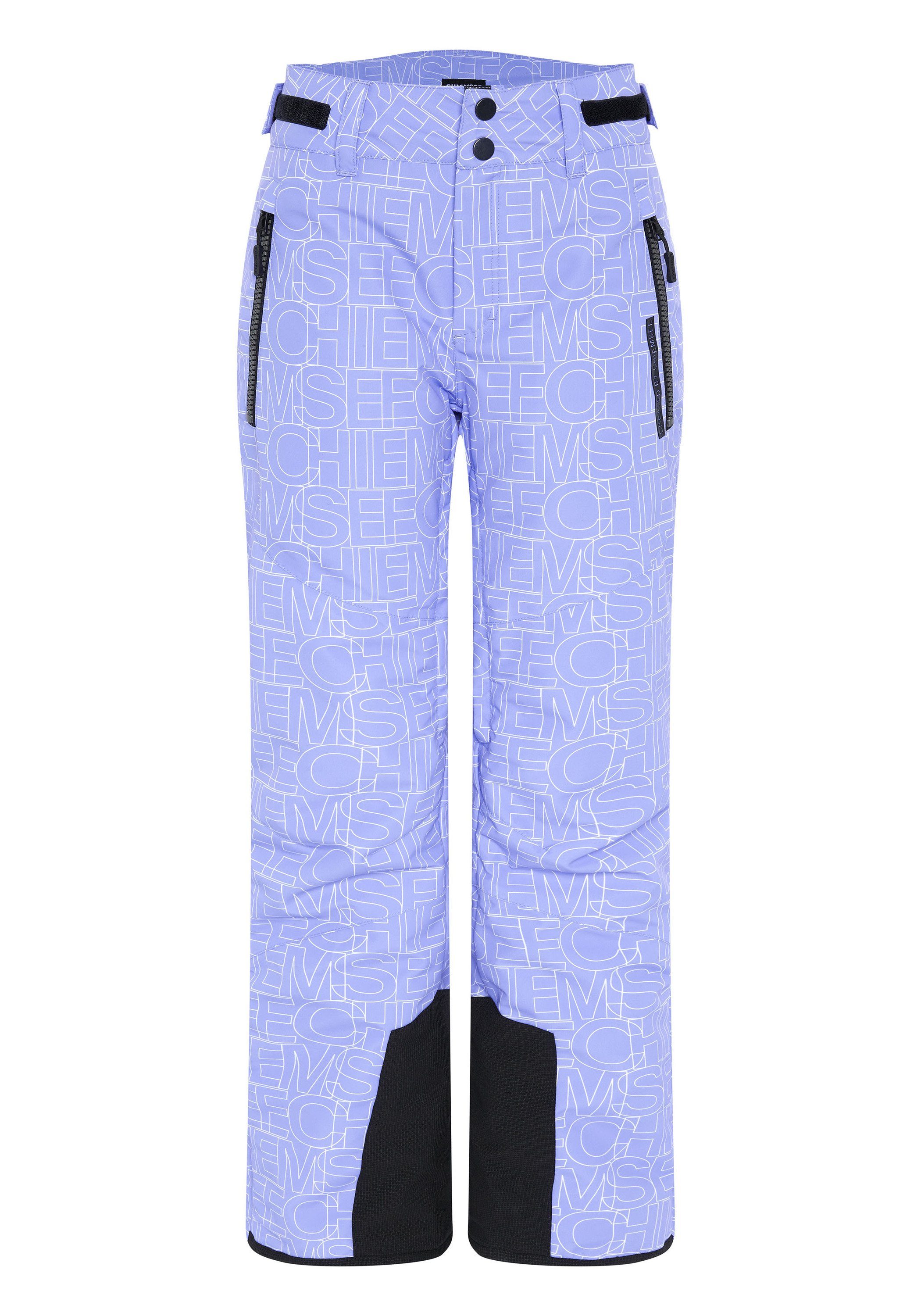 Chiemsee Sporthose Slim-Fit Skihose mit Allover-Muster 1 Medium Blue/White