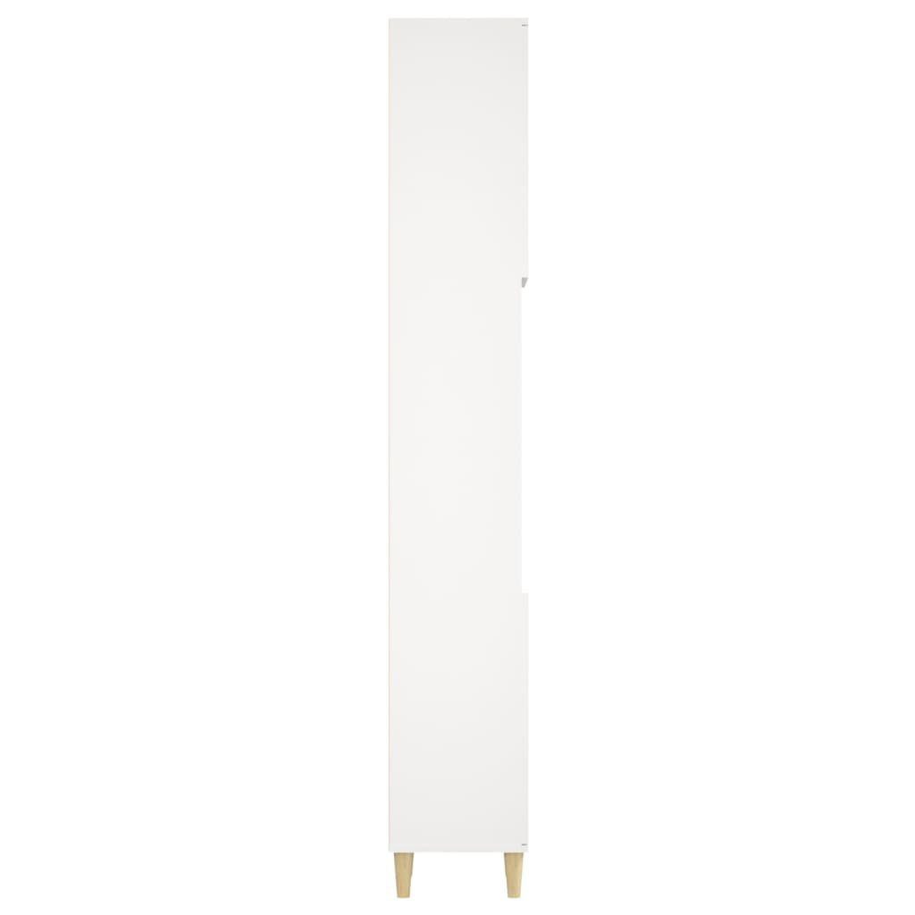 (1-St) cm Badezimmerspiegelschrank 30x30x190 Weiß Badschrank Holzwerkstoff vidaXL