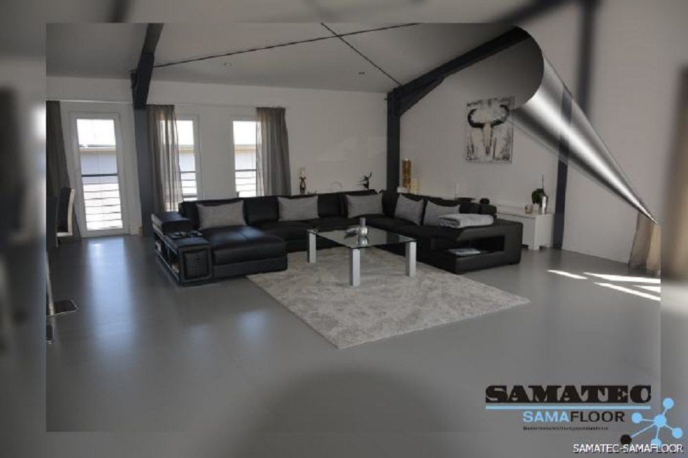 Samatec Bodenversiegelung Bodenbeschichtung BS120 Kopfversiegelung matt inkl. VSK 2K Epoxid, geruchsneutral, weichmacherbeständig, widerstandsfähig, hochbelastbar
