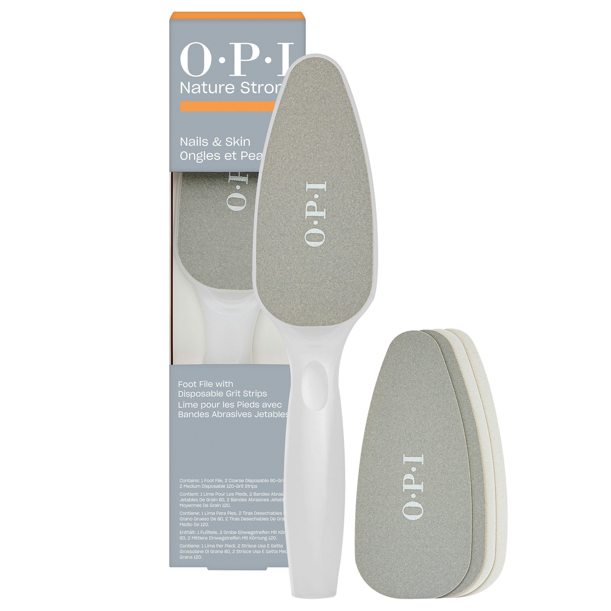 OPI Sandblatt-Nagelfeile Dual Sided Foot File Disposable Strips 80/120 Grit