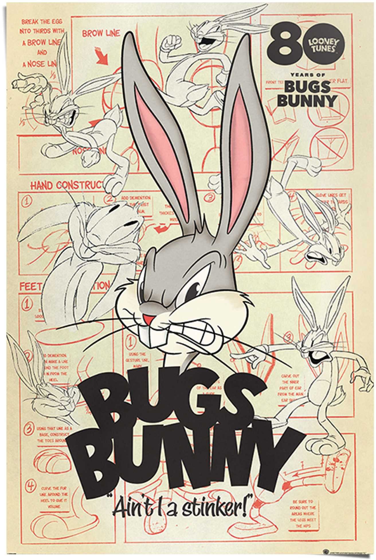 Reinders! Poster »Bugs Bunny ait I a stinker Looney Tunes - Warner Bros - Hase«, (1 Stück)-Otto