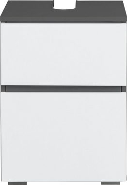 Home affaire Waschbeckenunterschrank »Wisla« Siphonausschnitt, Tür Push-to-open-Funktion, Breite 40 cm, Höhe 55 cm