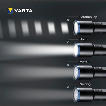 VARTA Taschenlampe Night Cutter F40 Premium (Set), 1000 Lumen Leuchtstärke, vier Leuchtmodi, schwarz